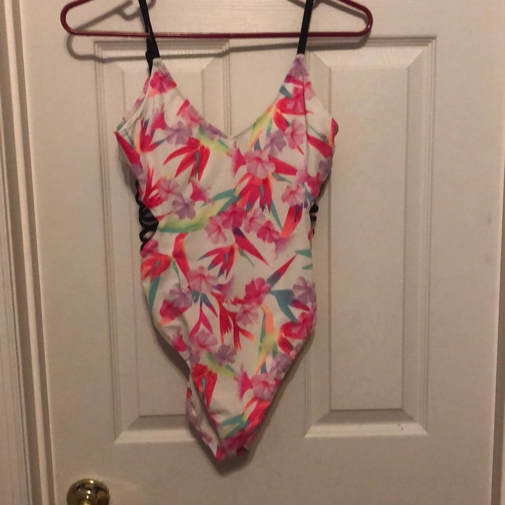 Pink Victoria secret one piece swim suit